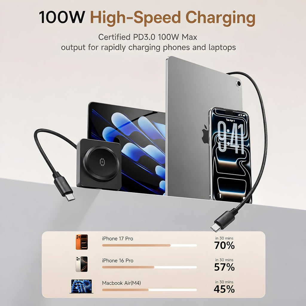 100W Type-C & Watch Charging Cable